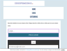 Tablet Screenshot of codigospromocionais.com
